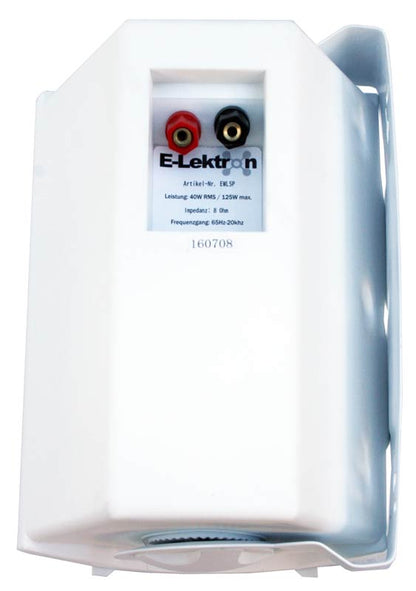 EL100187 E-Lektron EWL5P-W Wand-Lautsprecher Satz 5" Weiß
