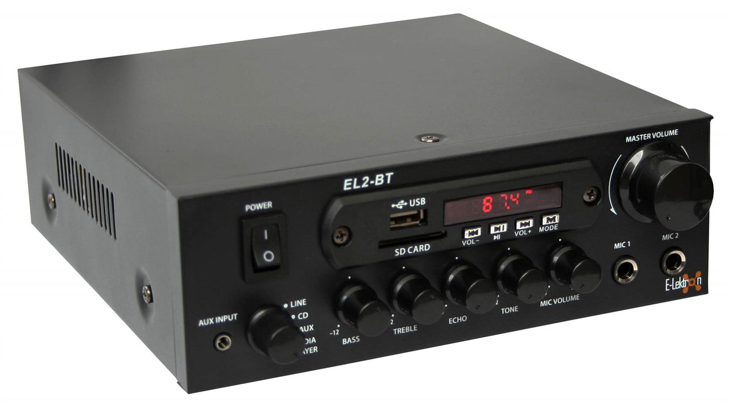 EL103122 E-Lektron EL2-BT stereo HiFi Verstärker Class-D