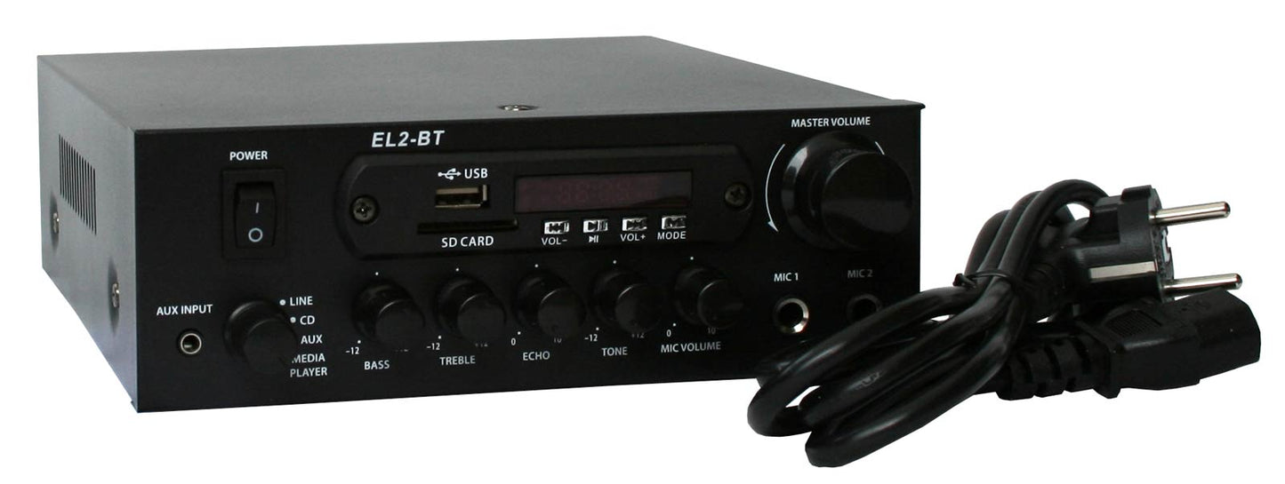 EL103122 E-Lektron EL2-BT stereo HiFi Verstärker Class-D