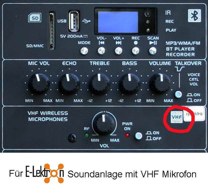 EL171357 Ersatz VHF Hand-Mikrofon EL-M199.6 MK-II orange