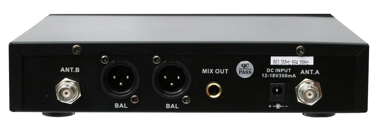 EL173763 E-Lektron IU-2082H UHF Funkmikrofon System mit 2 Headsets