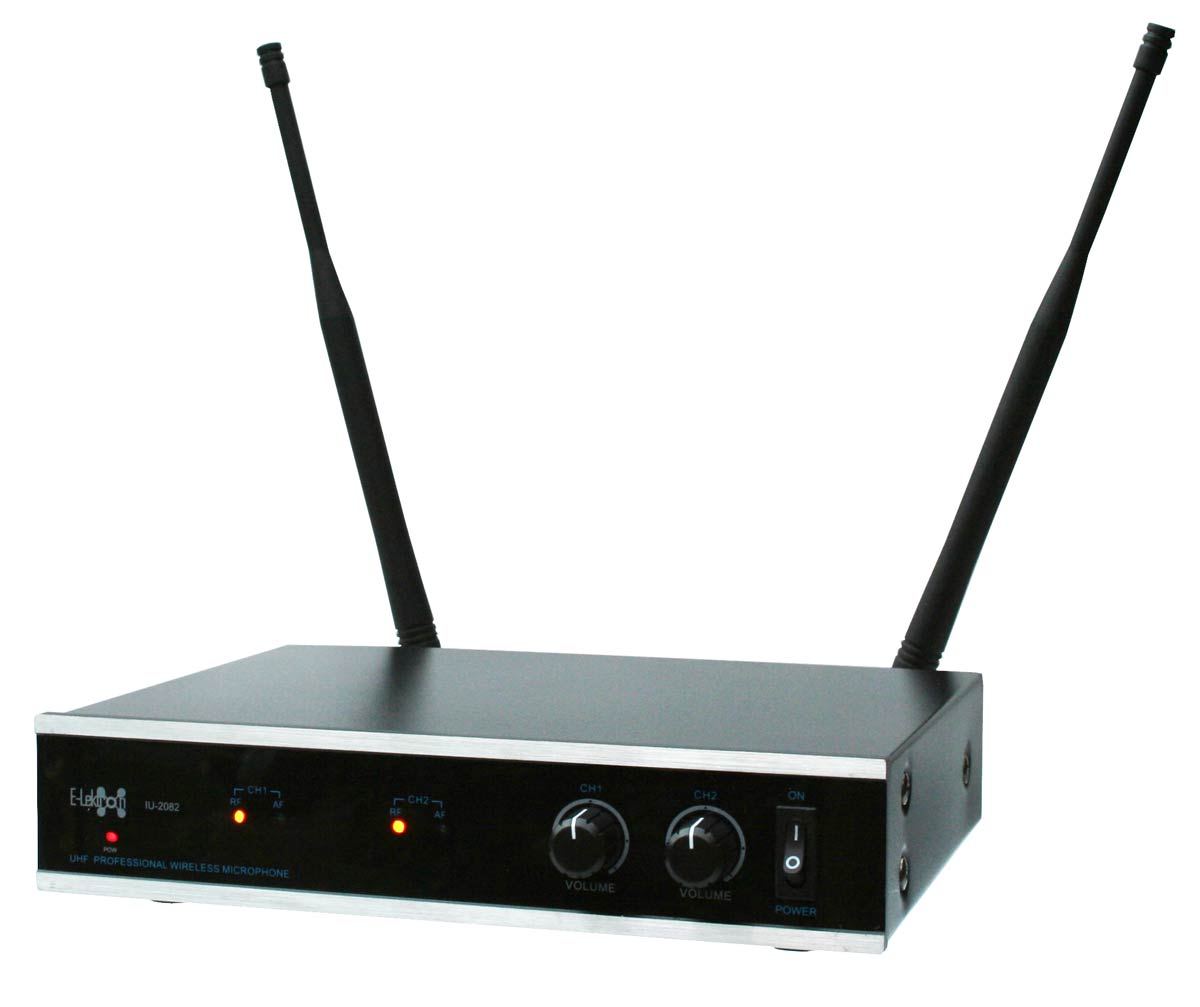 EL173763 E-Lektron IU-2082H UHF Funkmikrofon System mit 2 Headsets