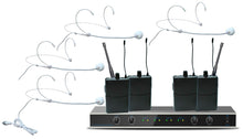 EL173781 E-Lektron IU-4011H UHF Funkmikrofon System mit 4x Headset