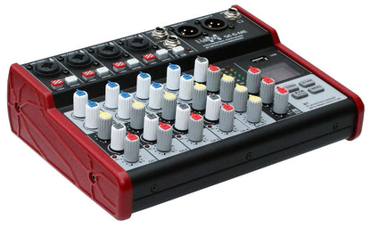 EL172583 E-Lektron SE-6 Live Mischpult 4-Kanal + stereo AUX / USB / BT