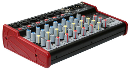 EL172586 E-Lektron SE-8 Live Mischpult 6-Kanal + stereo AUX / USB / BT