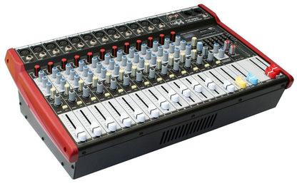 EL172589 E-Lektron PW-1220 Live Power-Mixer 12-Kanal + MP3 & AUX
