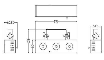 EL153528 E-Lektron MS-3 LED Multi-Spot Lichteffekt