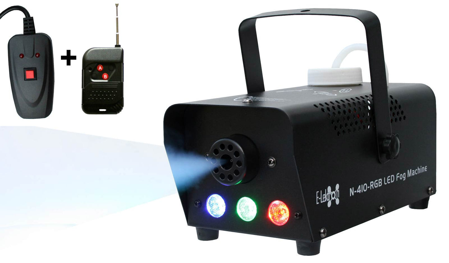 EL189054 E-Lektron N-410-RGB Nebelmaschine 400W inkl. 1L Nebelfluid