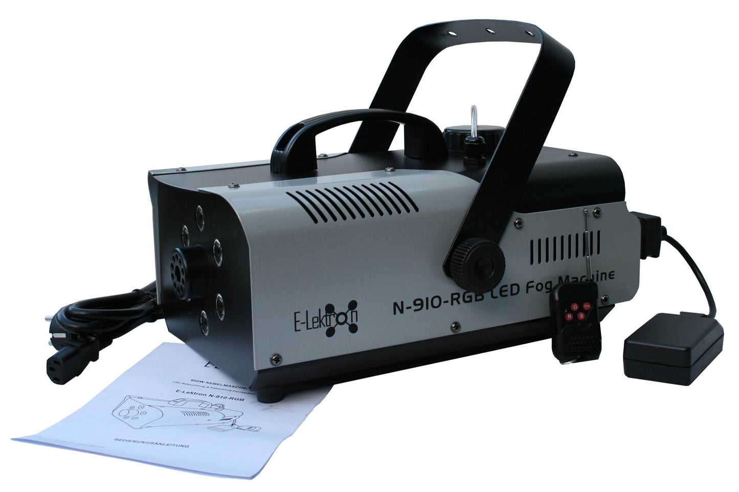 EL189045 E-Lektron N-910-RGB Nebelmaschine 900W inkl. 5L Nebelfluid