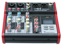 EL172578 E-Lektron SE-4 Live Mischpult 2-Kanal + stereo AUX / USB / BT