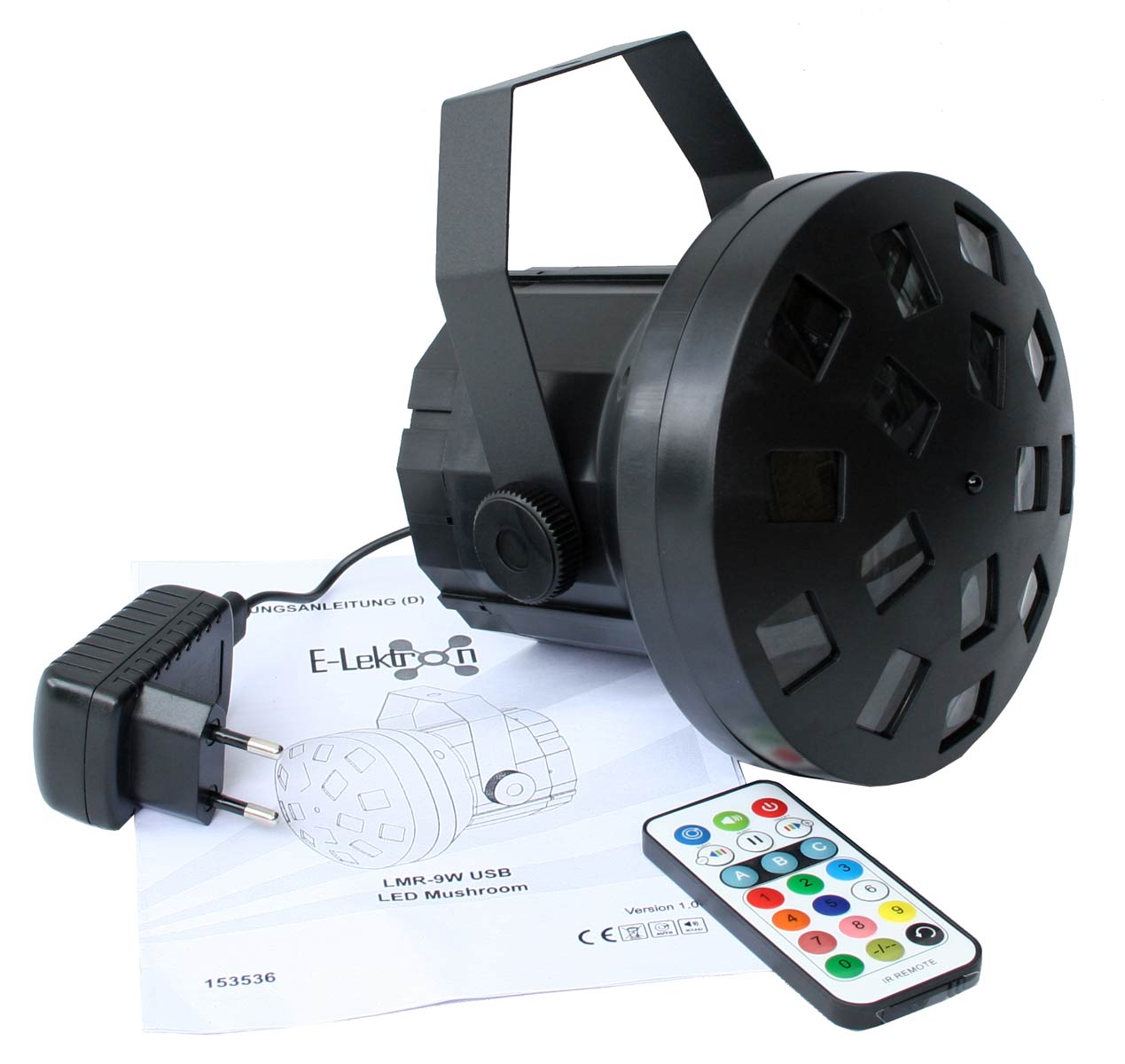 EL153536 E-Lektron LMR-9W USB LED Mushroom Lichteffekt