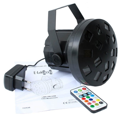 EL153536 E-Lektron LMR-9W USB LED Mushroom Lichteffekt