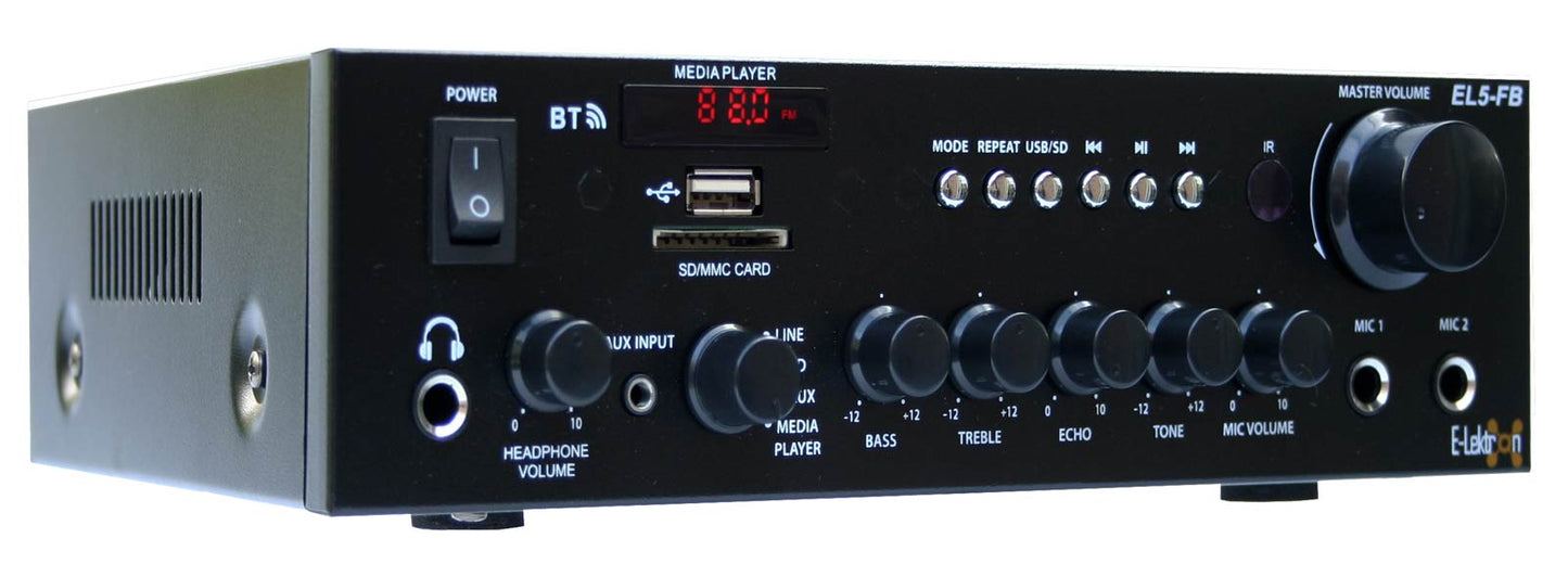EL103401 E-Lektron EL5-FB HiFi Verstärker inkl. Lautsprecher