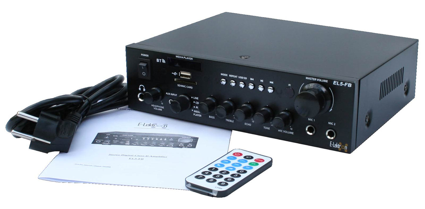 EL103125 E-Lektron EL5-FB stereo HiFi Verstärker Class-D