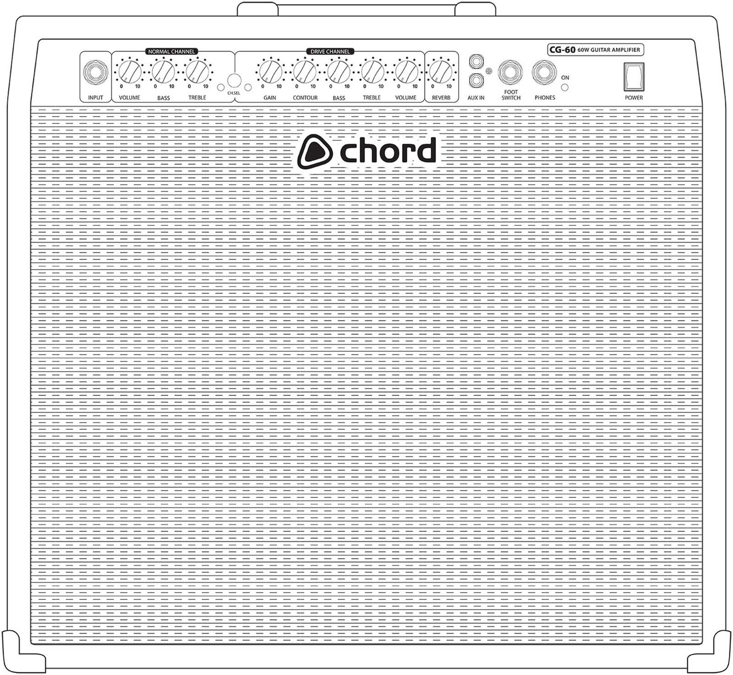 EL173048 Chord CG-60 Combo Gitarrenverstärker