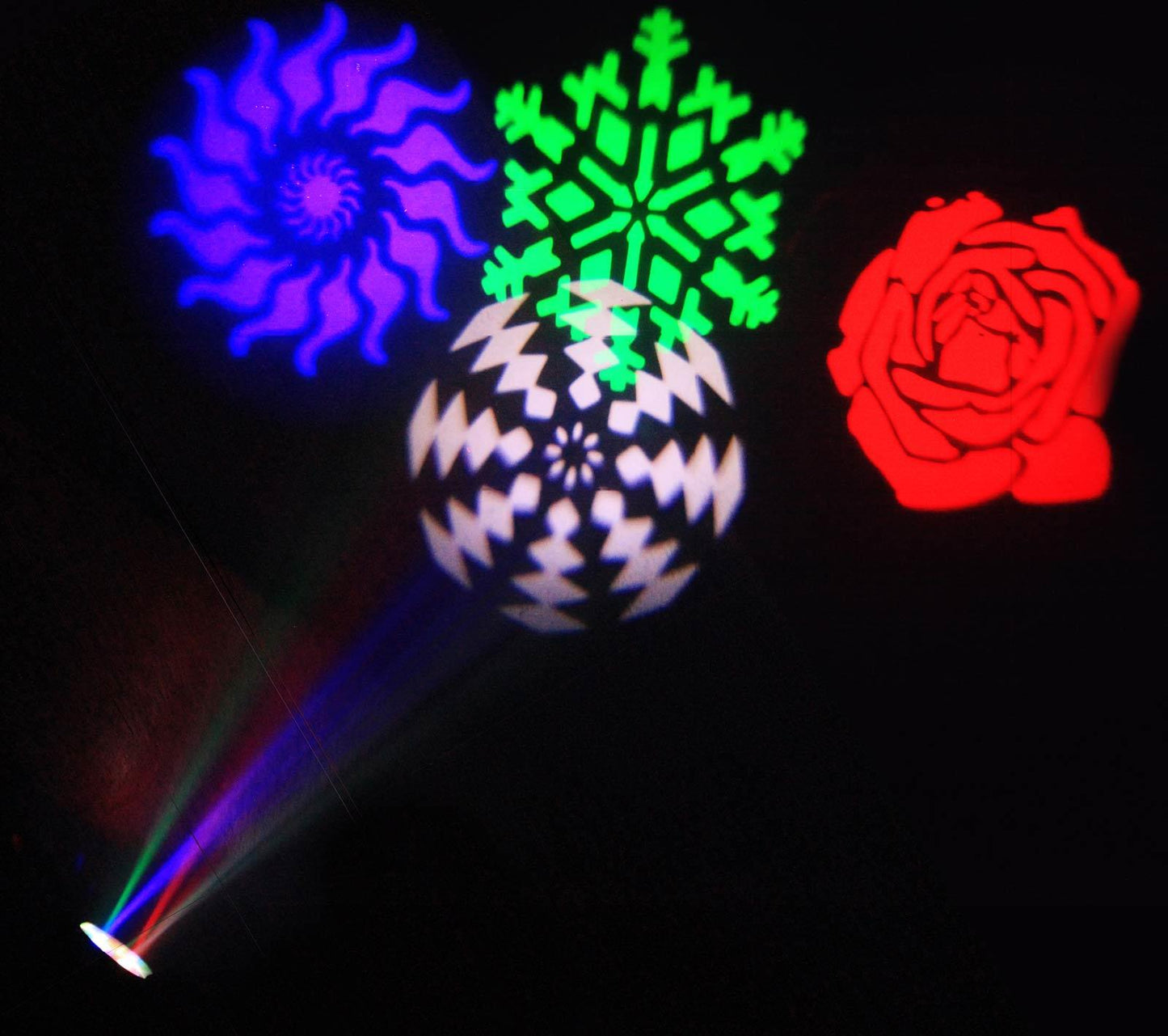 EL153545 E-Lektron Gobo-9W USB RGBW LED Party Gobo Projektor