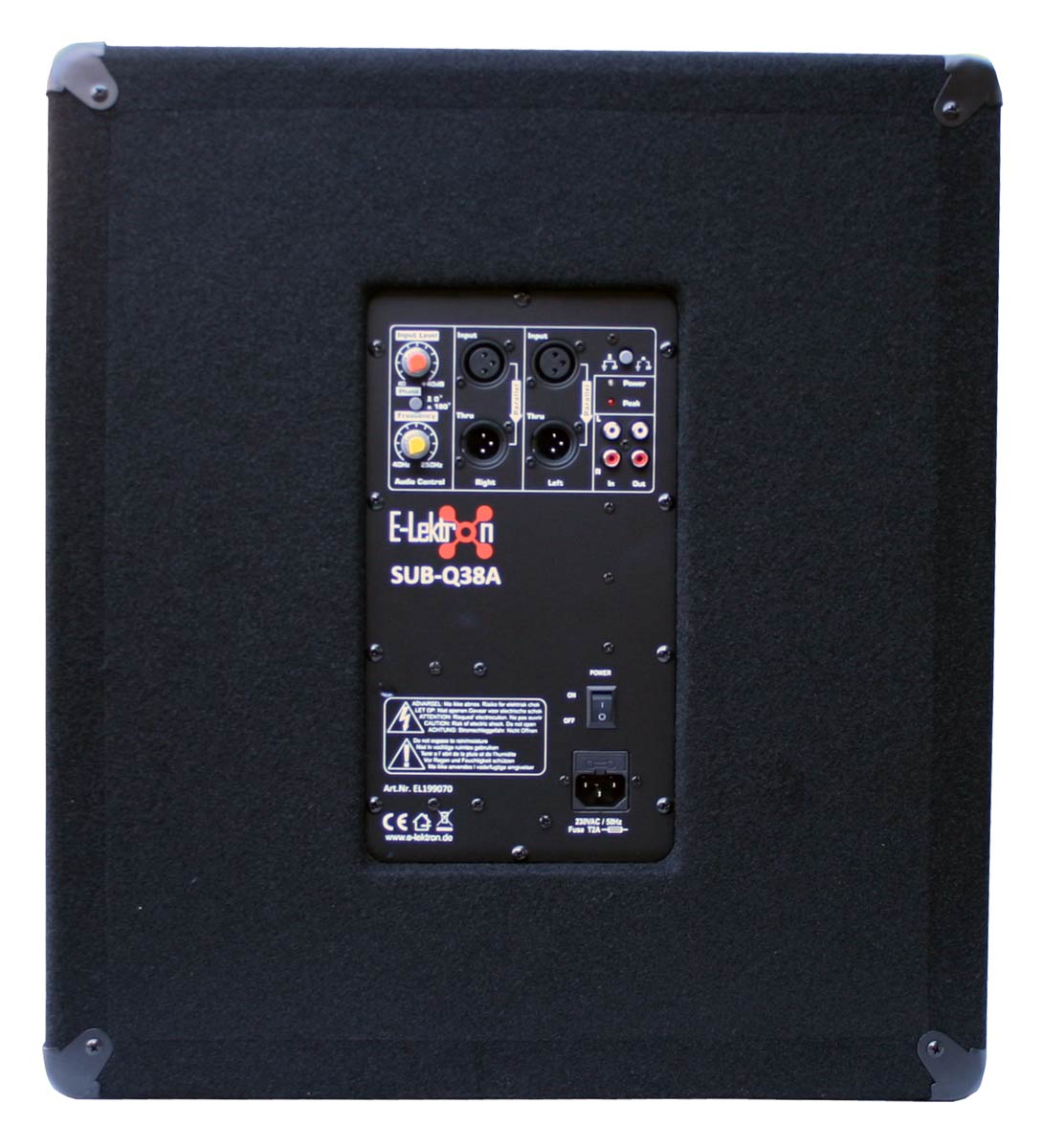 EL299070 E-Lektron SUB-Q38A Aktiv PA Subwoofer Paar