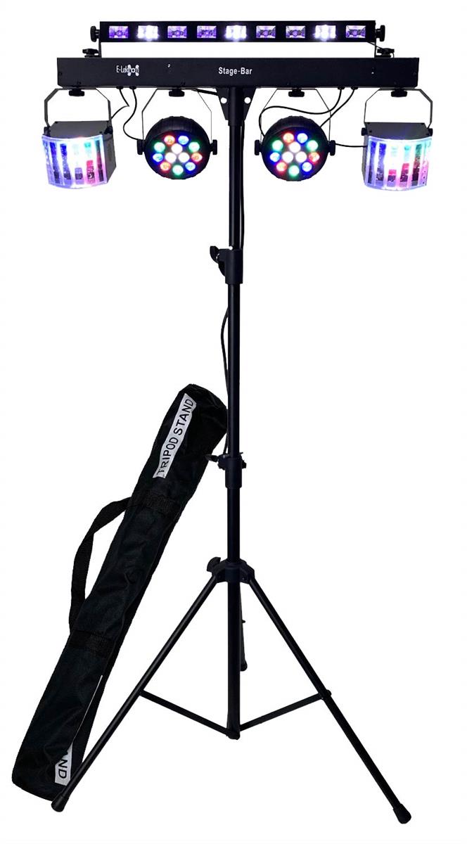 EL153548 E-Lektron Stage-Bar DMX 5x LED Lichteffekt inkl. Stativ