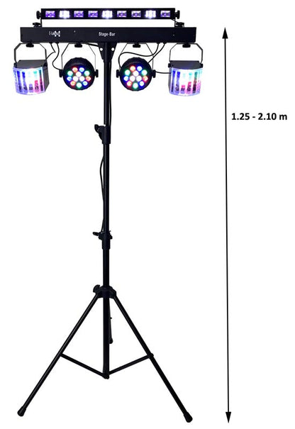 EL153548 E-Lektron Stage-Bar DMX 5x LED Lichteffekt inkl. Stativ