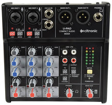 EL170879 Citronic U-PAD streaming Mischpult 2-Kanal + stereo AUX/USB