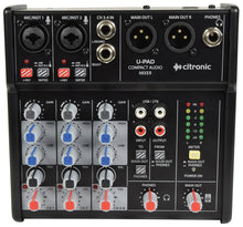 EL170879 Citronic U-PAD streaming Mischpult 2-Kanal + stereo AUX/USB