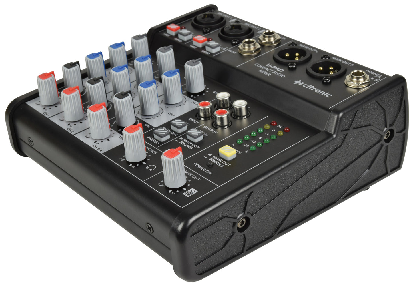 EL170879 Citronic U-PAD streaming Mischpult 2-Kanal + stereo AUX/USB