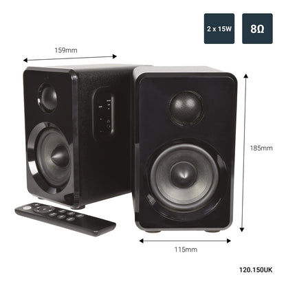 EL120150 av:link ABS35BLK aktiv Bluetooth Lautsprecherpaar