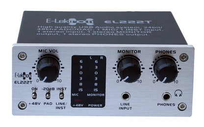 EL172594 E-Lektron EL222T USB Audio Interface