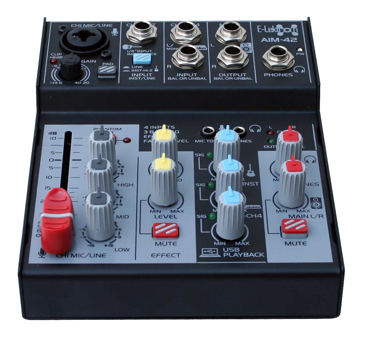 EL172604 E-Lektron AIM-42 Audio Mixer USB-Interface