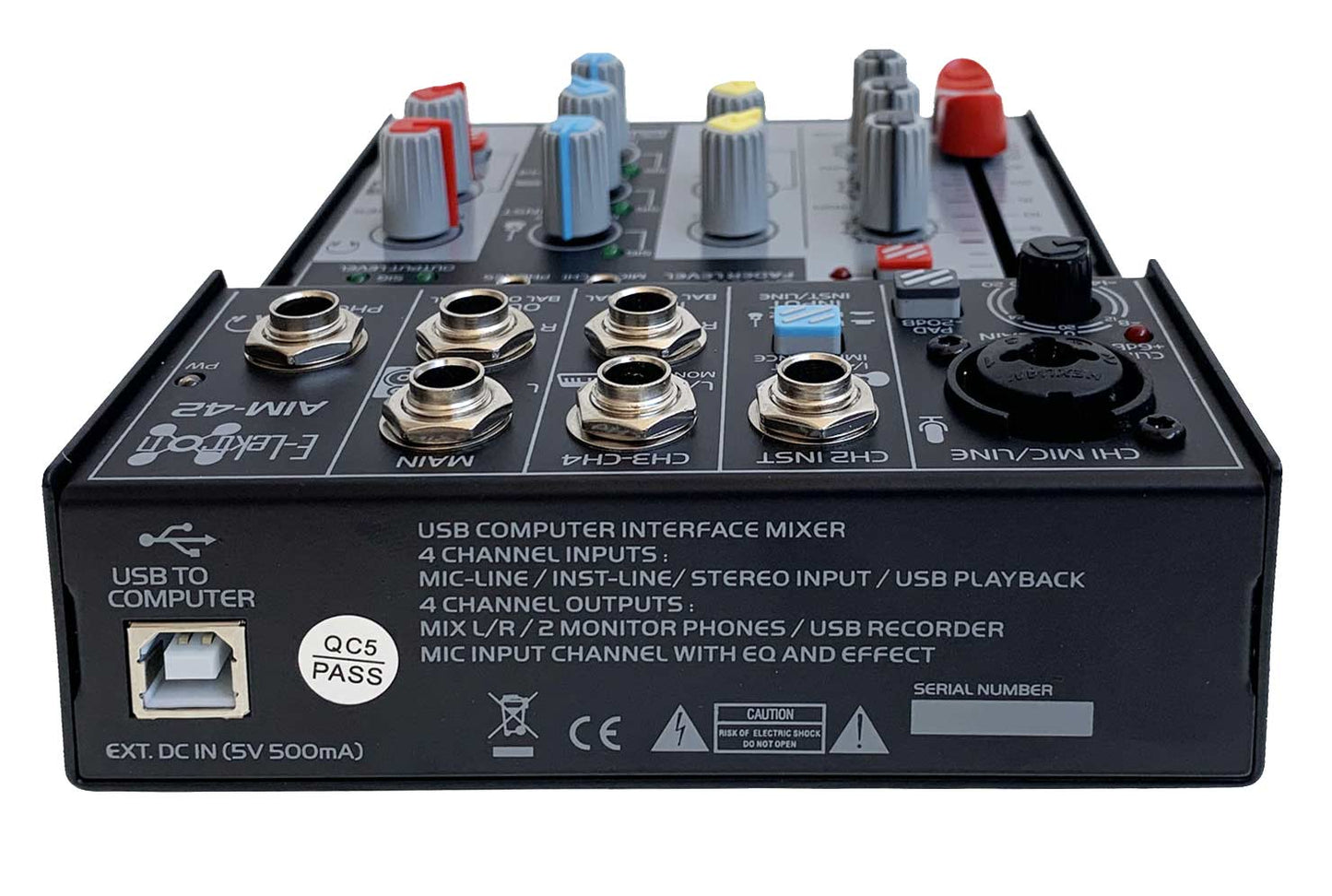 EL172604 E-Lektron AIM-42 Audio Mixer USB-Interface