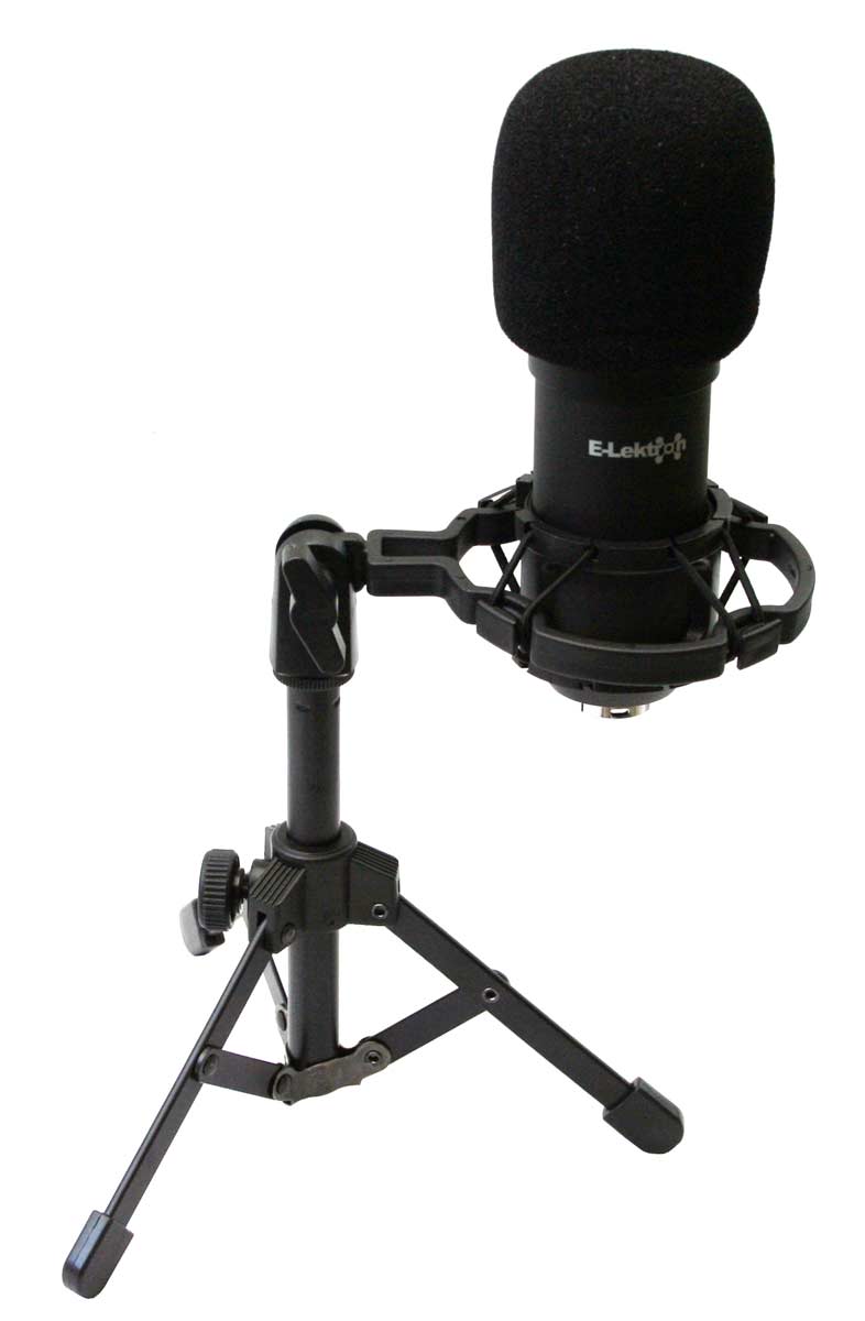 EL173531 E-Lektron KM800 Recording Kondensator-Mikrofon Set inkl. USB-Soundkarte