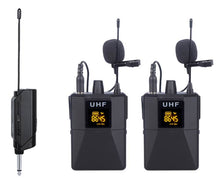 EL173744 E-Lektron U-2B 2x Lavalier Funkmikrofon Satz UHF mit Ansteck-Empfänger
