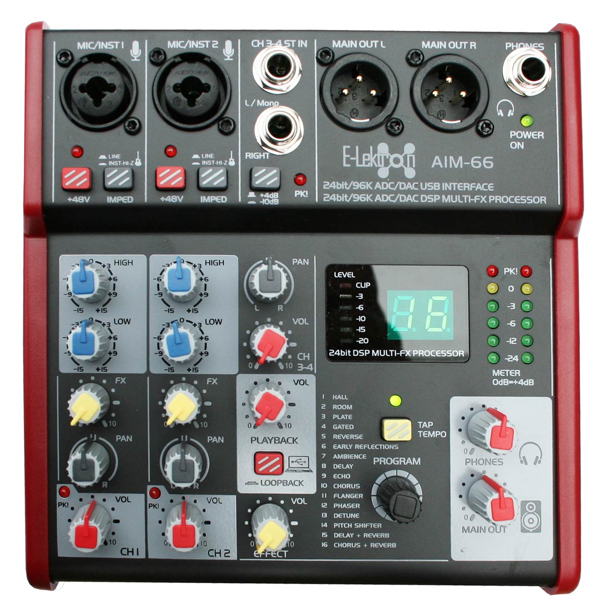 EL172621 E-Lektron AIM-66 Audio Mixer USB-Interface