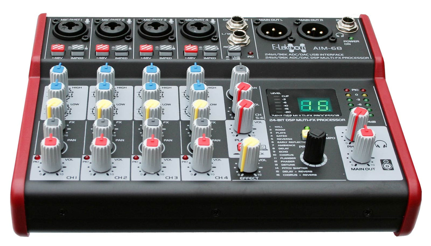 EL172624 E-Lektron AIM-68 Audio Mixer USB-Interface