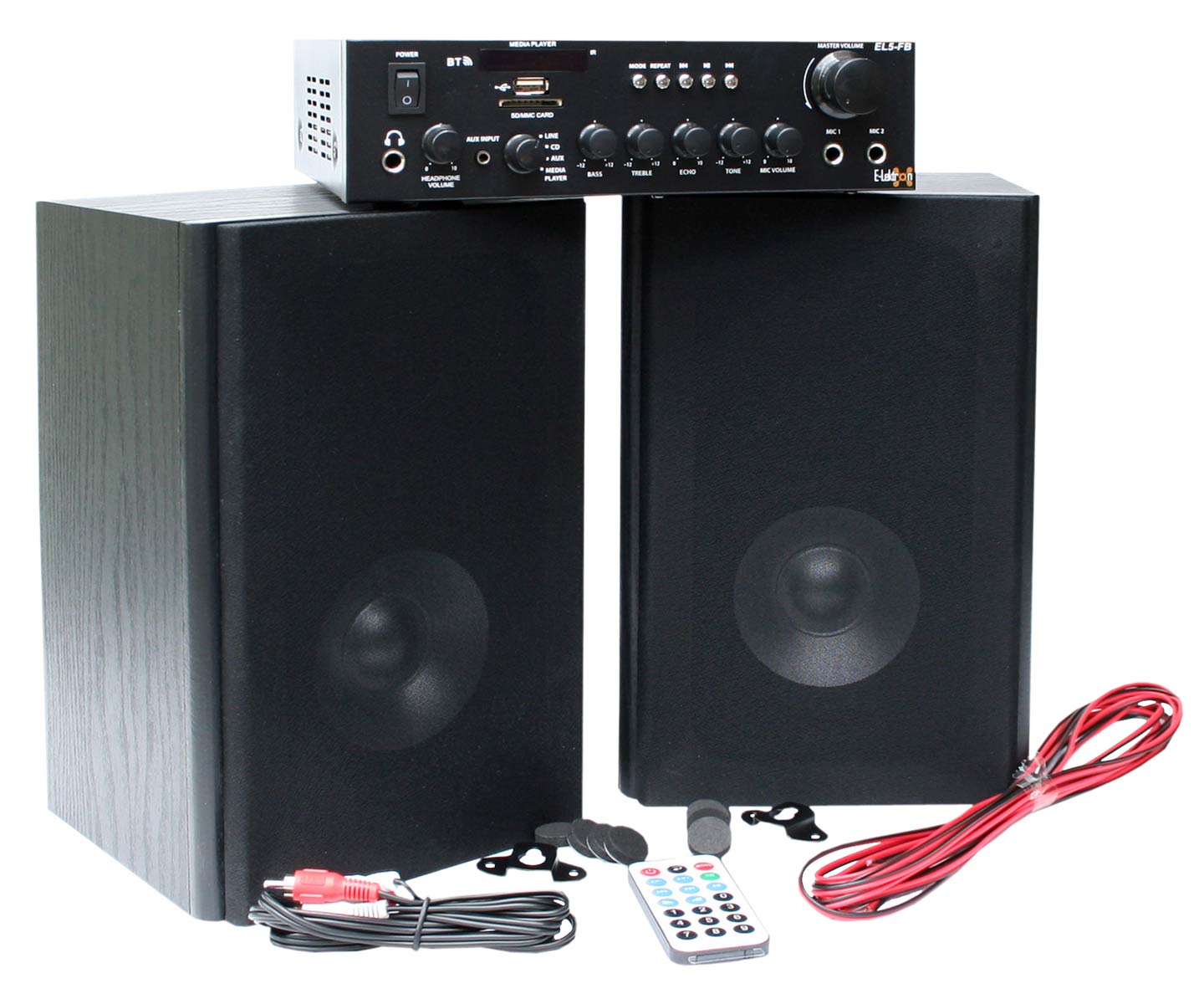 EL103401 E-Lektron EL5-FB HiFi Verstärker inkl. Lautsprecher