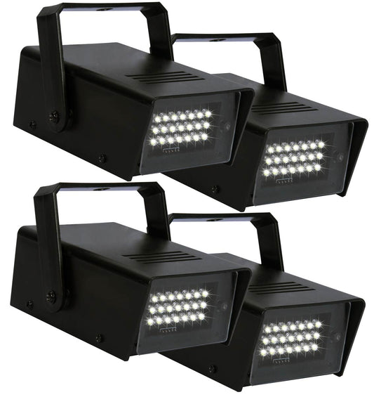 EL453504 E-Lektron LS-21 LED Stroboskop Lichteffekt Satz 4 Stück